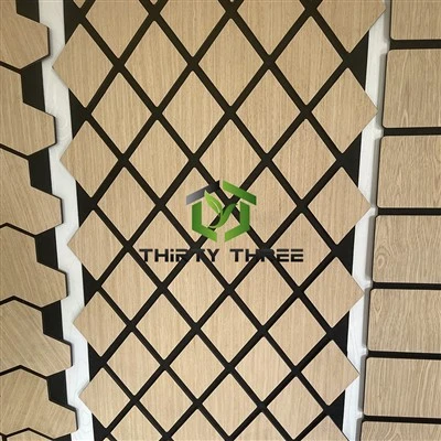 Kiina Modern Natural Polyester Board Akustiset paneelit